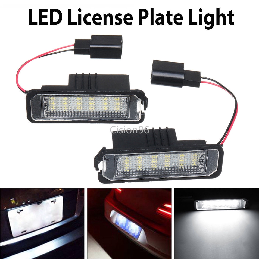 vw polo number plate light