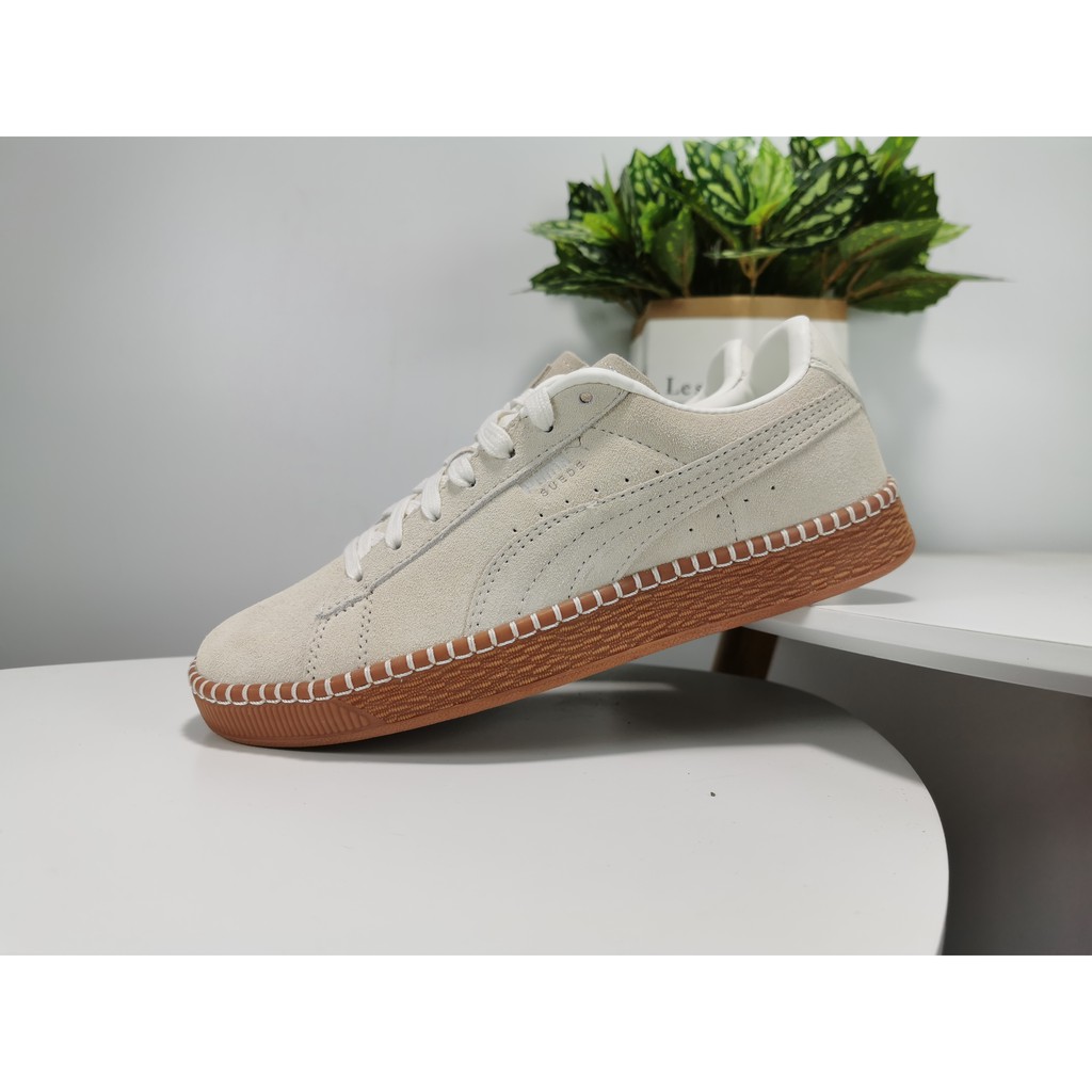 suede classic blanket stitch sneakers