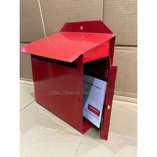 Iron Metal Letter Box Home / Red mail box Home/ Peti Surat Besi Rumah ...