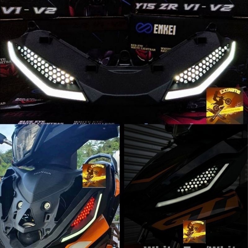 ENKE! MATA GABAN PILOT LIGHT LED SIGNAL FRONT SET LAMPU MOTOR LC135 V4