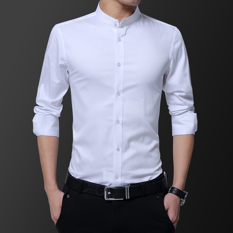 stand collar formal shirts