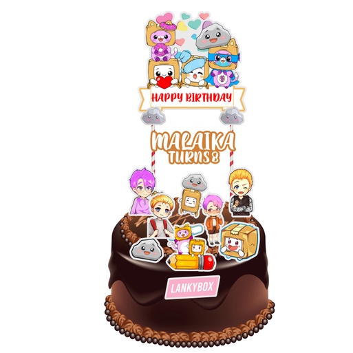 lankybox-cake-topper-shopee-malaysia