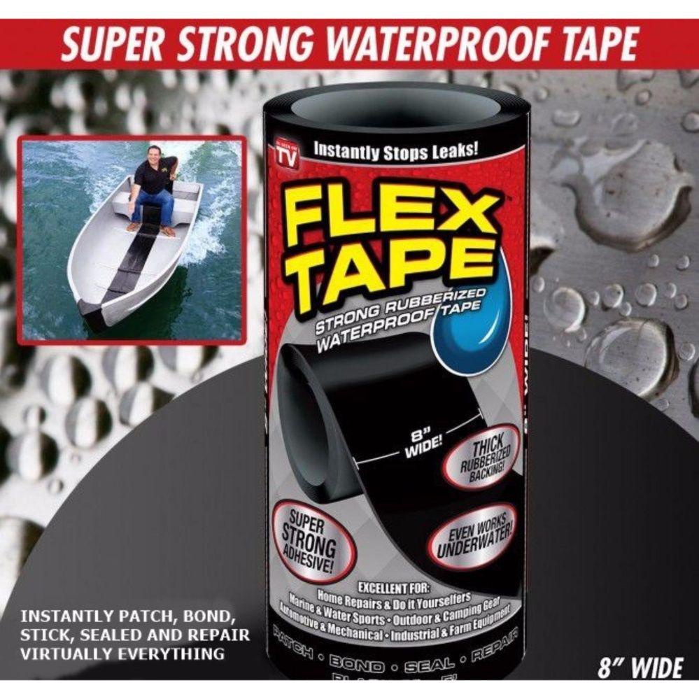 Ready Stock) Flex Tape 8 inch Stop Leak Waterproof Adhesive FlexTape