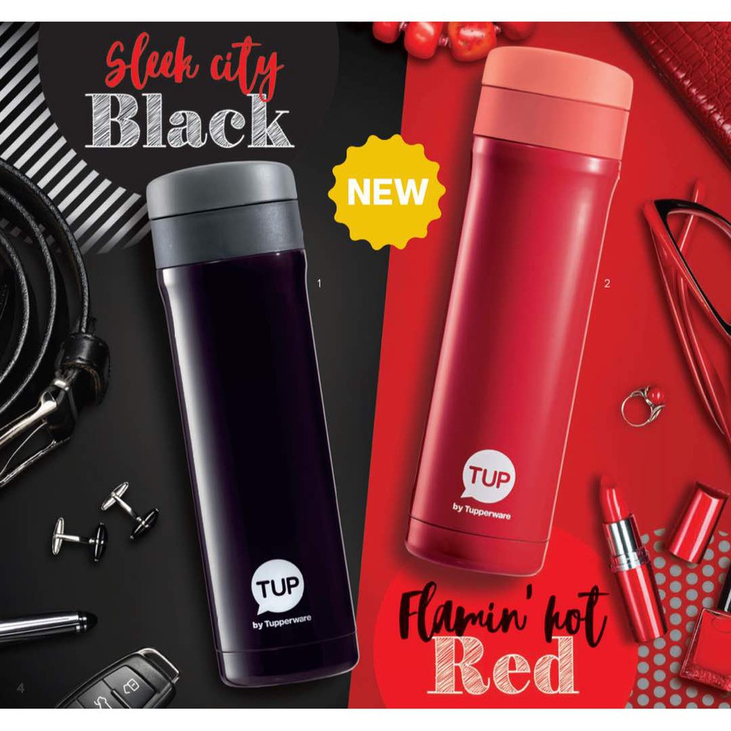 [READY STOCK] Tupperware Flip N Sip Thermos Flask 420ml Shopee Malaysia