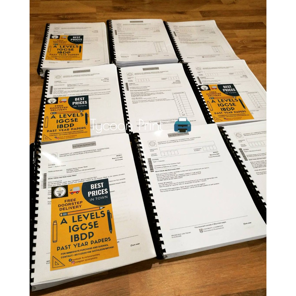 Igcse chemistry past year papers shopee malaysia