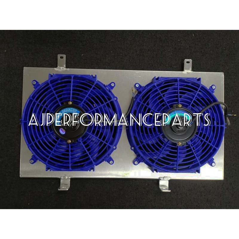 SET COMBO NISSAN SILVIA S13 SR20 SARD RACING RADIATOR FAN SHROUD WITH