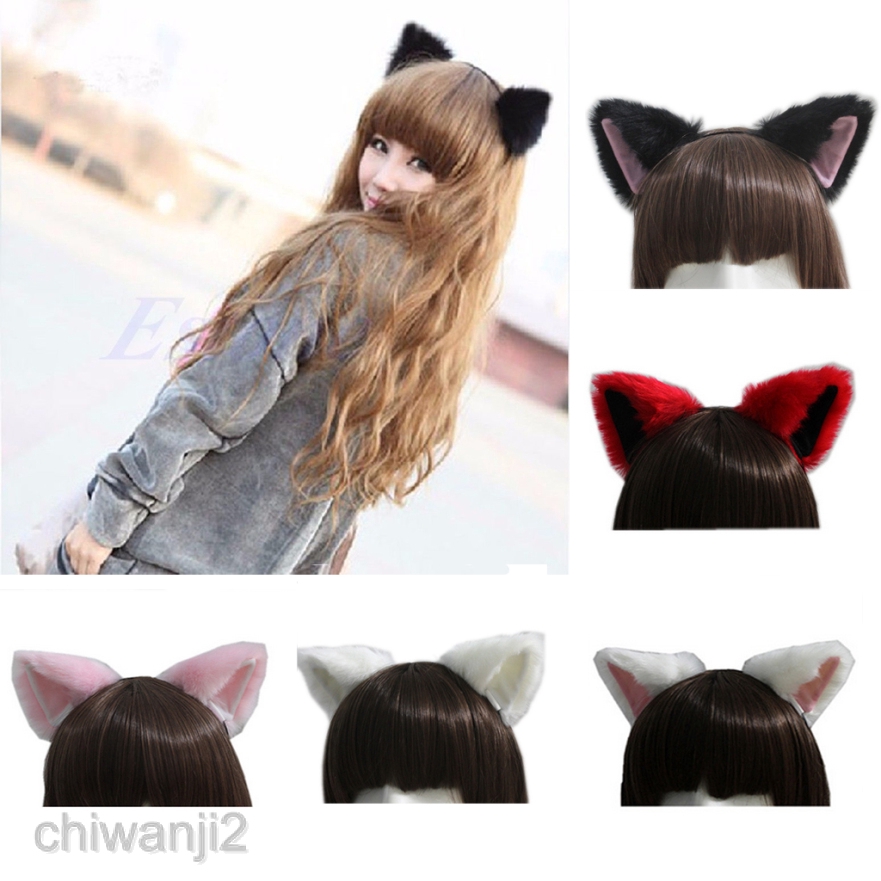 cat ears headband anime
