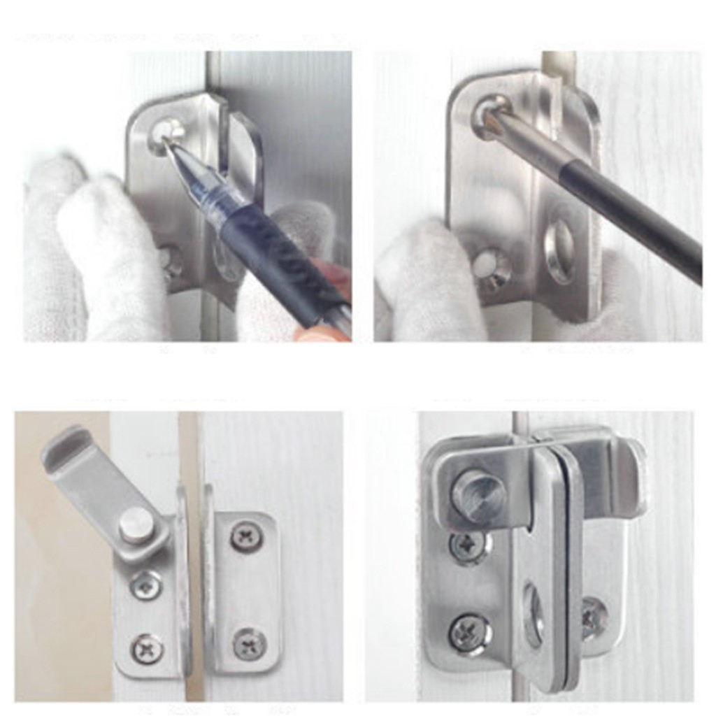 Rustproof Stainless Steel Safety Guard Hasp Cabinet Door Latch