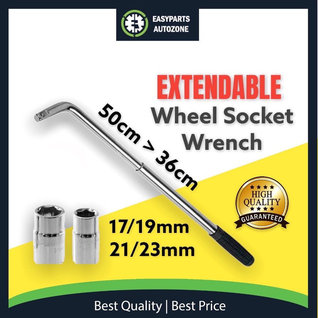 Autozone Tyre Wrench Telescoping Lug Wrench Spanner Lug Wheel with