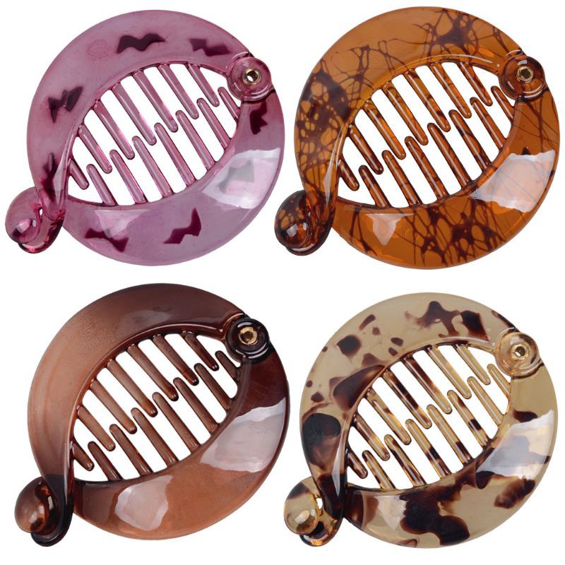 Acrylic Fish Banana Jaw Clips For Thick Hair Non Slip Hair Claw
