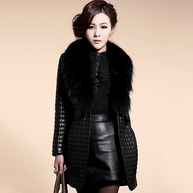 leather jacket with fur collar womens plus size