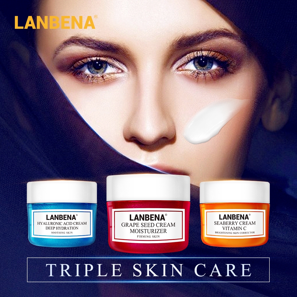 LANBENA Seaberry Cream Vitamin C +crape Seed Cream +hyaluronic Acid