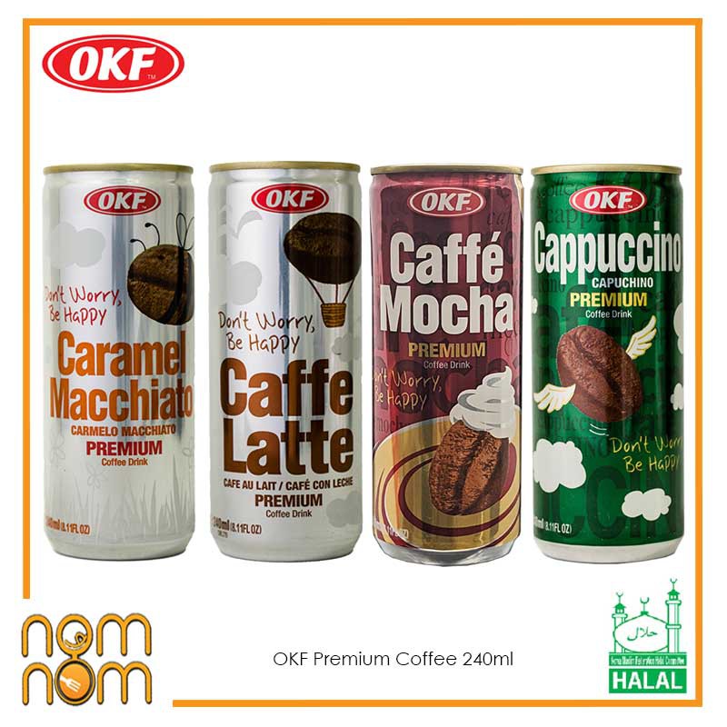 [HALAL] OKF Premium Coffee 240ml Nom Nom Beverages Shopee Malaysia