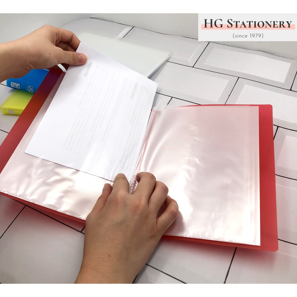 (A5 - 10/20/30 Pockets) Fuda Clear Book Folder/File | Shopee Malaysia