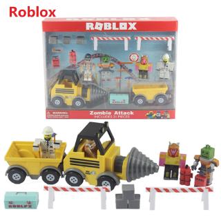 Roblox Building Blocks Zombie Attack Dolls Virtual World Games Robot Action Figure Shopee Malaysia - zombie world roblox