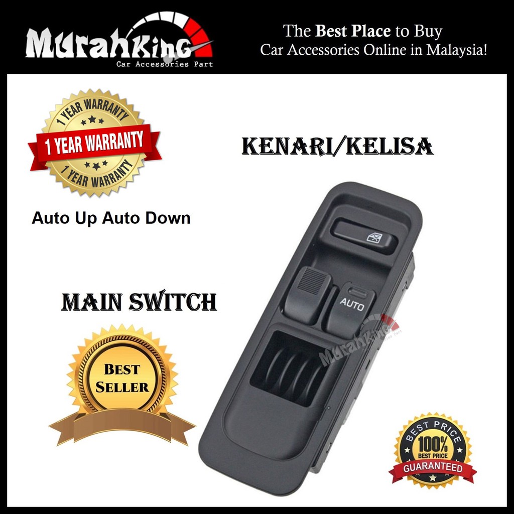 Kelisa/Kenari Car Main Power Window Switch  Shopee Malaysia