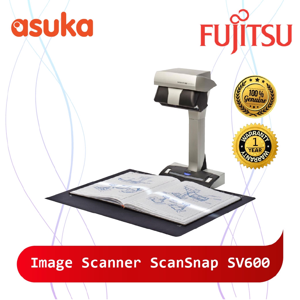 Fujitsu Image Scanner ScanSnap SV600 / Overhead scanner for your books, journals, and delicate papers