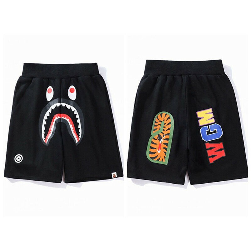 black bape shorts