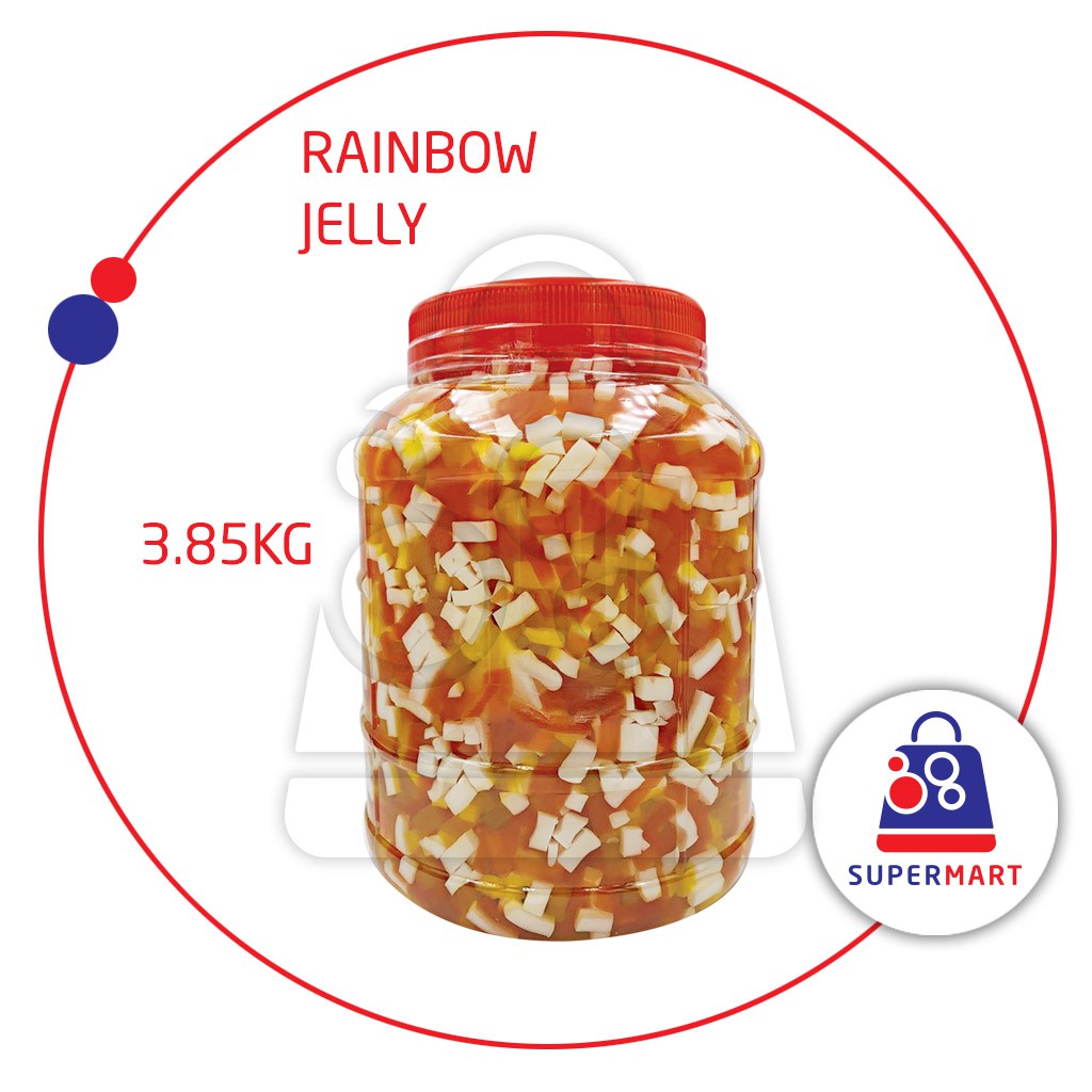RAINBOW JELLY / JELI PELANGI 3.85KG HALAL (TOPPING FOR AIS BATU CAMPUR aka ABC/AIS KACANG/CENDOL