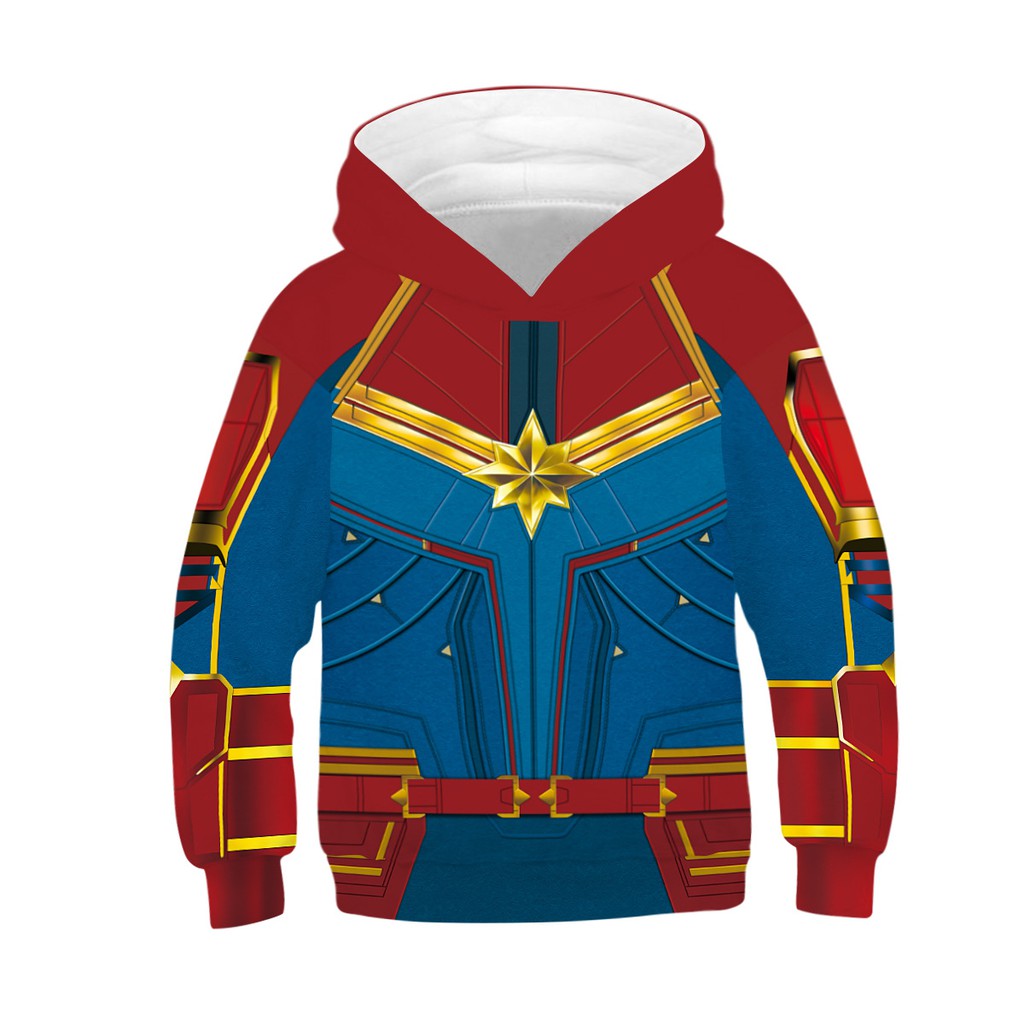 captain marvel hoodie kids