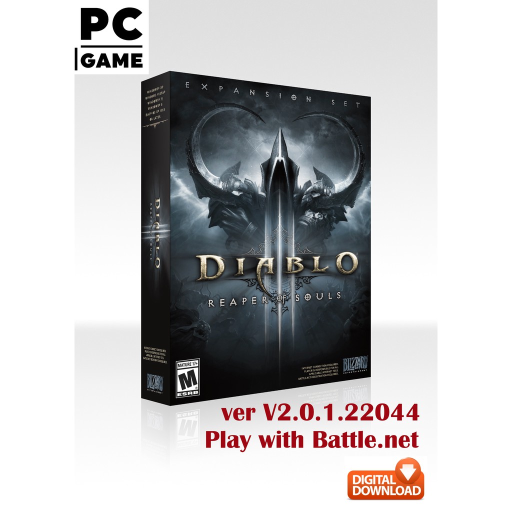 Diablo 3 Reaper Of Souls Ver2 0 1 22044 Battle Net Pc Games Digital Download Shopee Malaysia