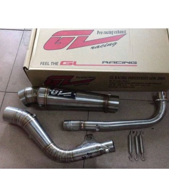 GL RACING DIAMOND EXHAUST PIPE KRISS110 28MM/EX5 28mm/EX5 32mm | Shopee ...