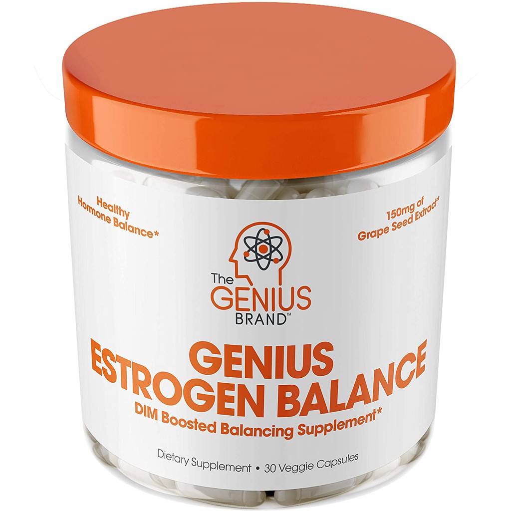 Genius Estrogen Balance DIM Supplement w/Grape Seed Extract Dual