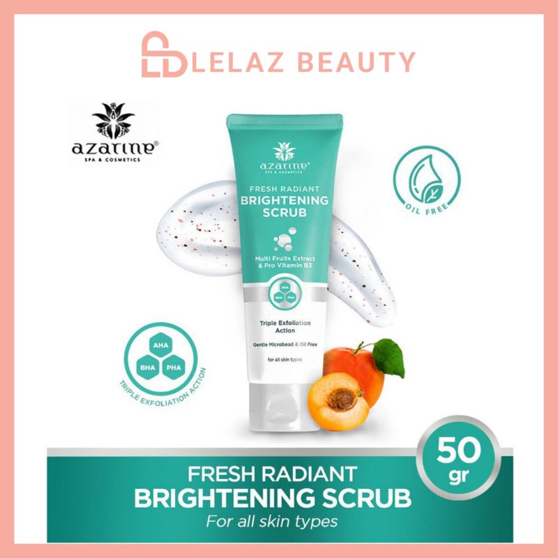 Azarine Face Scrub Fresh Radiant Brightening Scrub Wajah 50g Shopee