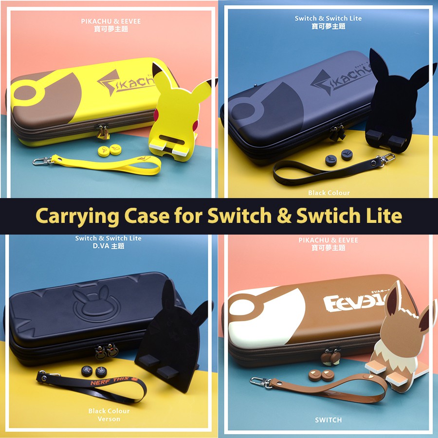 pikachu nintendo switch carry case