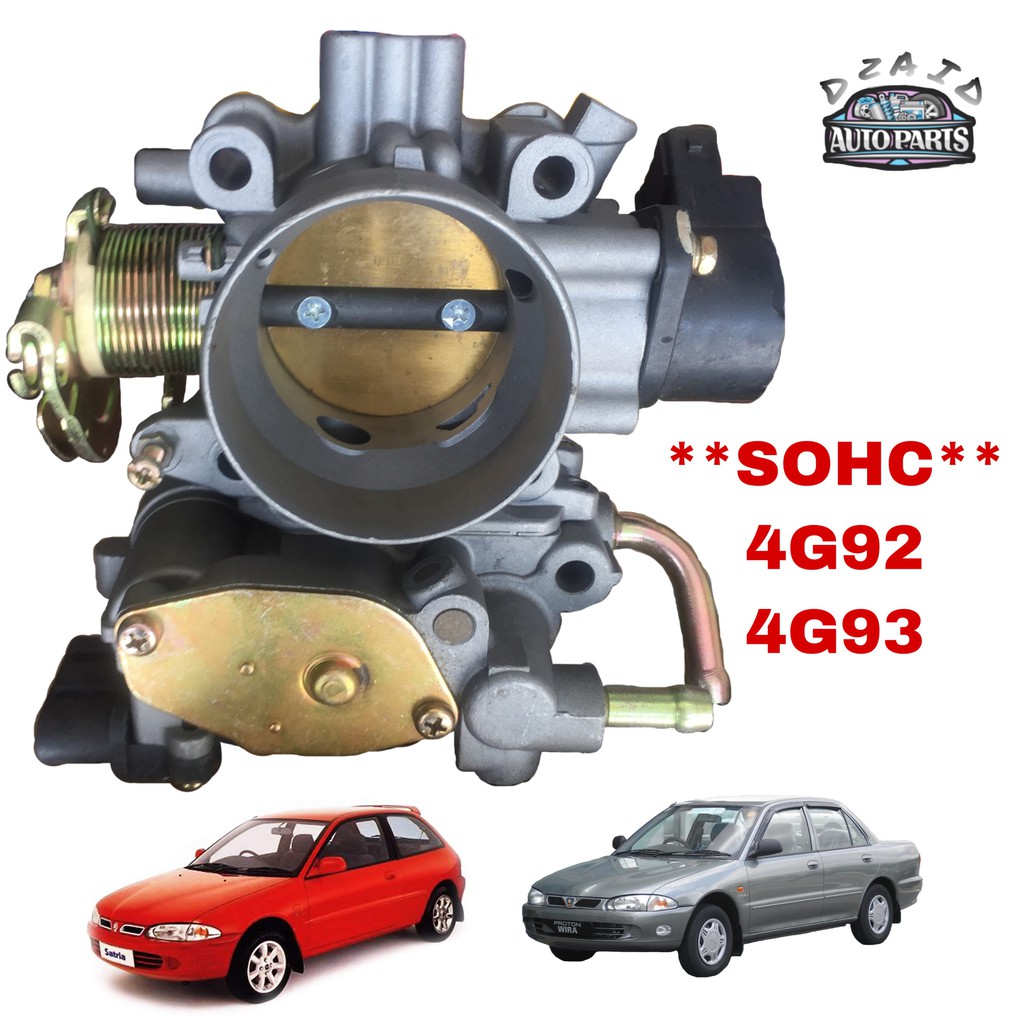 Throttle Body Proton Wira Satria MMC 1.6 1.8 Single Cam Shopee Malaysia