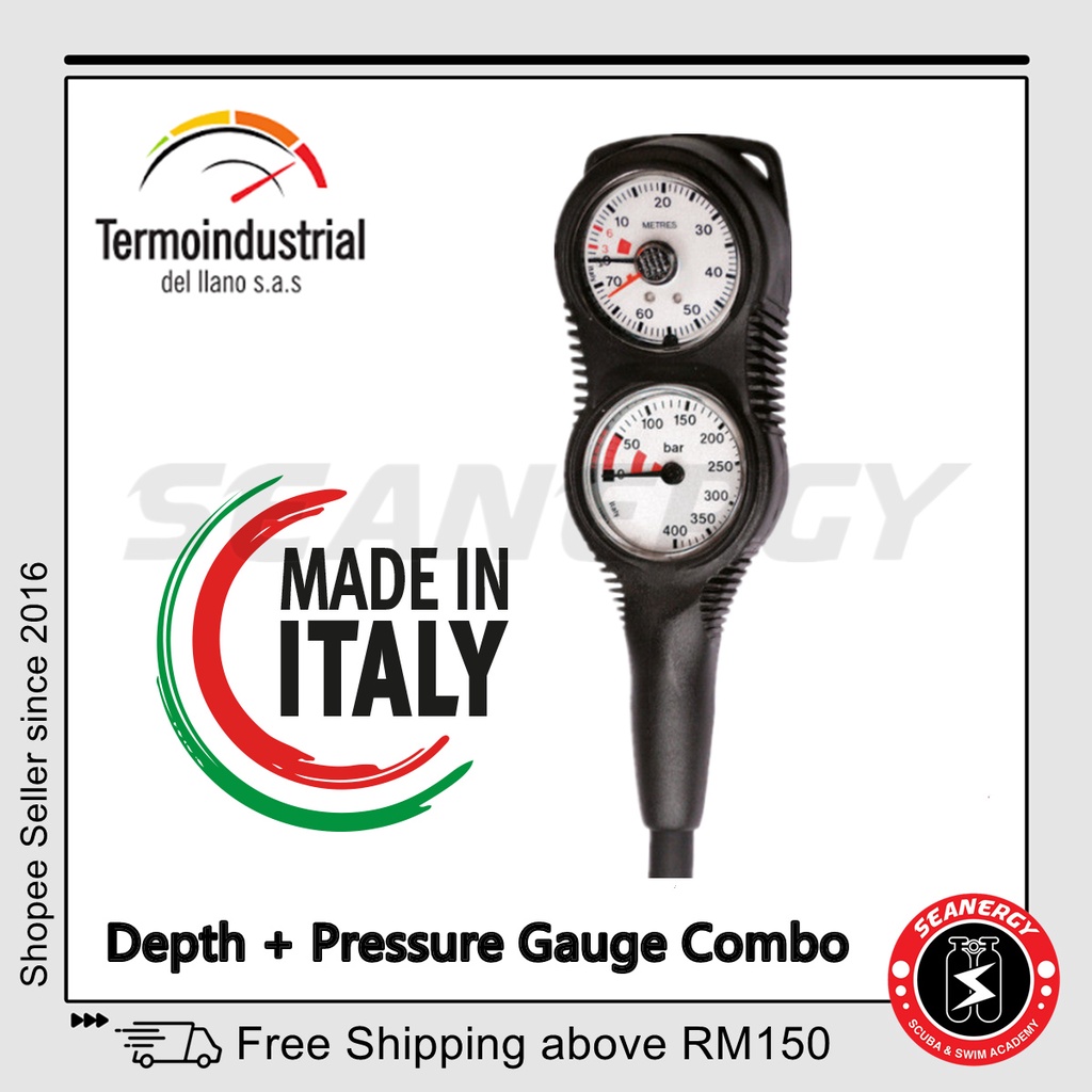 Termoindustria Seapro Evo Dual Gauge SPG Pressure Gauge Depth Gauge