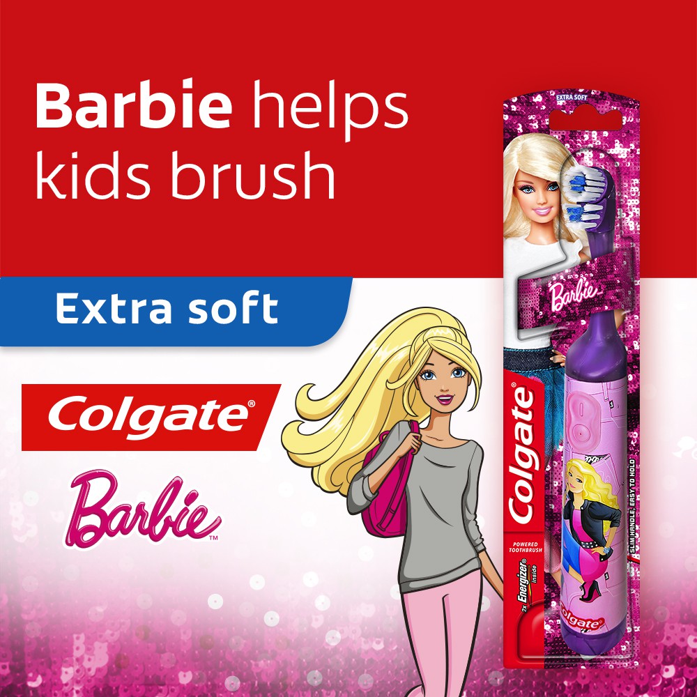 colgate barbie battery toothbrush