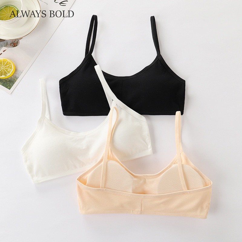 (1016Y) Baby Bra Girls Training Bra Underwear Solid Color Baby Bra
