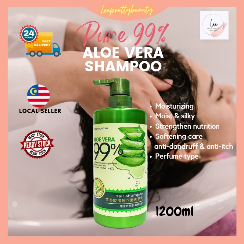 LPB Pure 99% Aloe Vera Extract Hair Shampoo Conditioner Mask Body Wash |  Anti Dandruff Moisturizing Repair Growth Fall | Shopee Malaysia