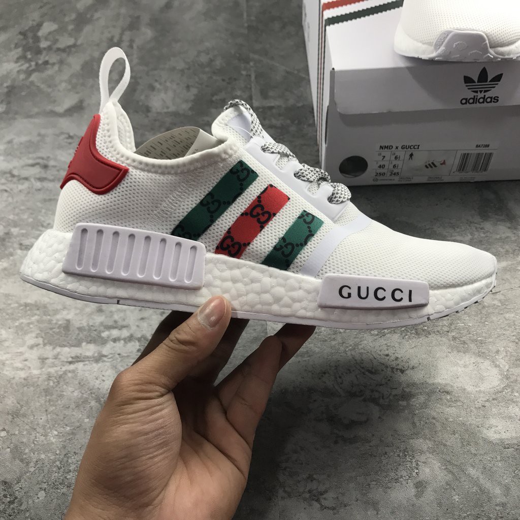 Gucci Nmd White Adidas Gucci X NMD R1 Boost Lenaleestore