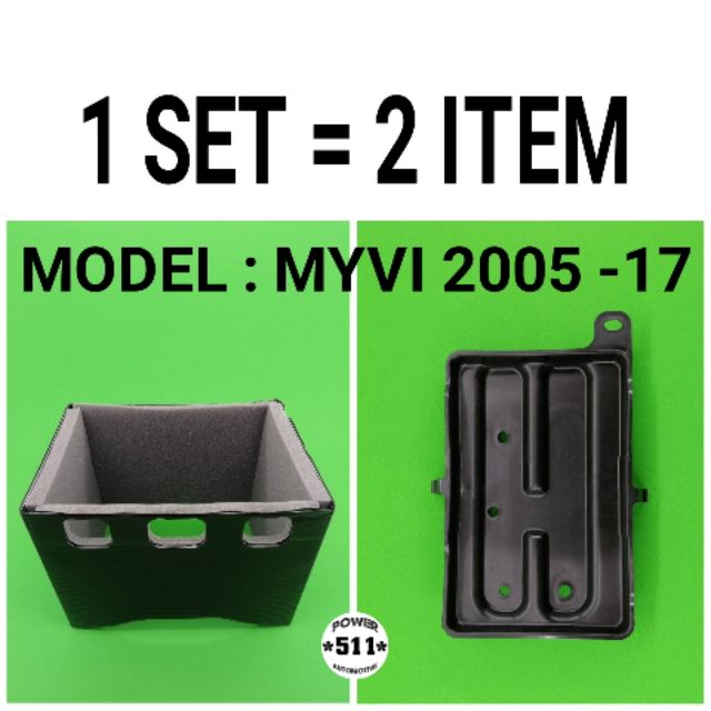 1 SET NS40  PERODUA MYVI ALZA BATTERY COVER AND BATTERY SEAT TRAY  Shopee Malaysia