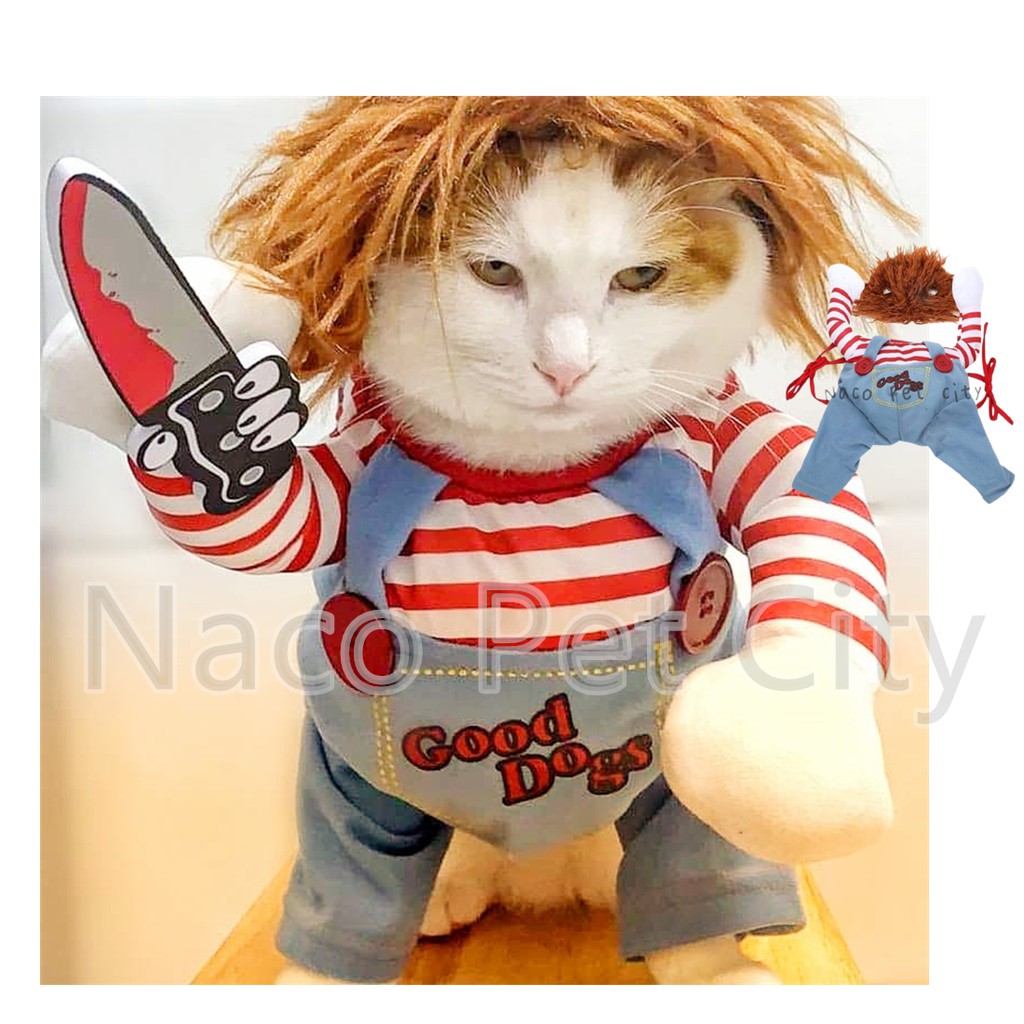 ✅READY STOCKS Deadly Doll Dog Clothes Pet Costume Pet Clothes Cosplay Cute  Baju Kucing Pets Spring Clothes Summer Wear
