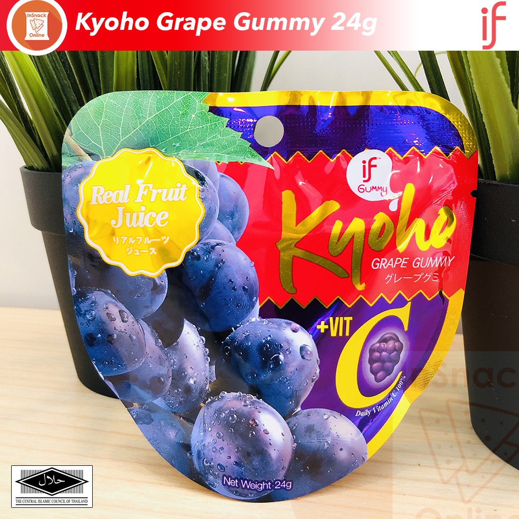 Thailand Halal If Kyoho Grape Gummy 24g Anggur Vitamin C Shopee Malaysia