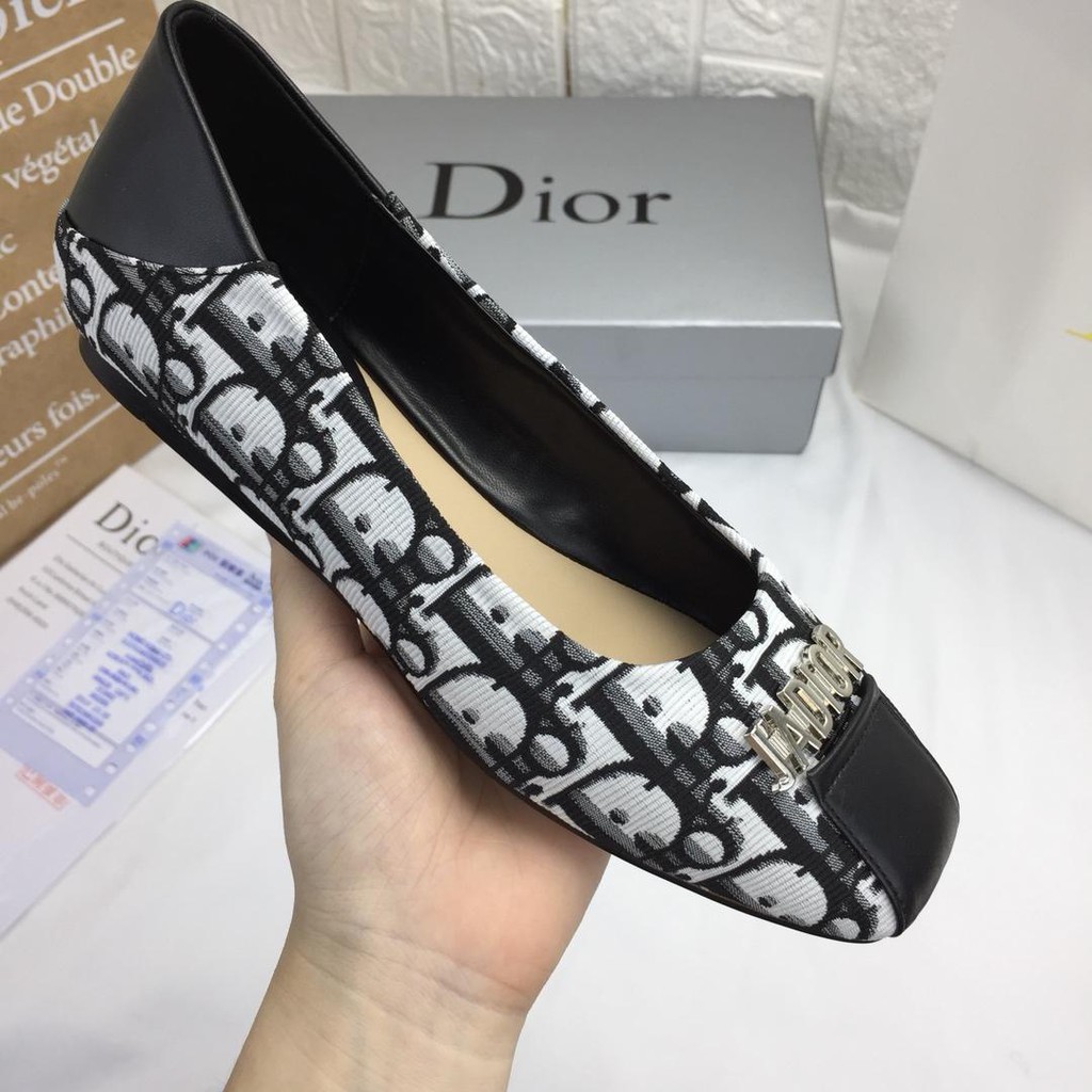 dior flat pumps