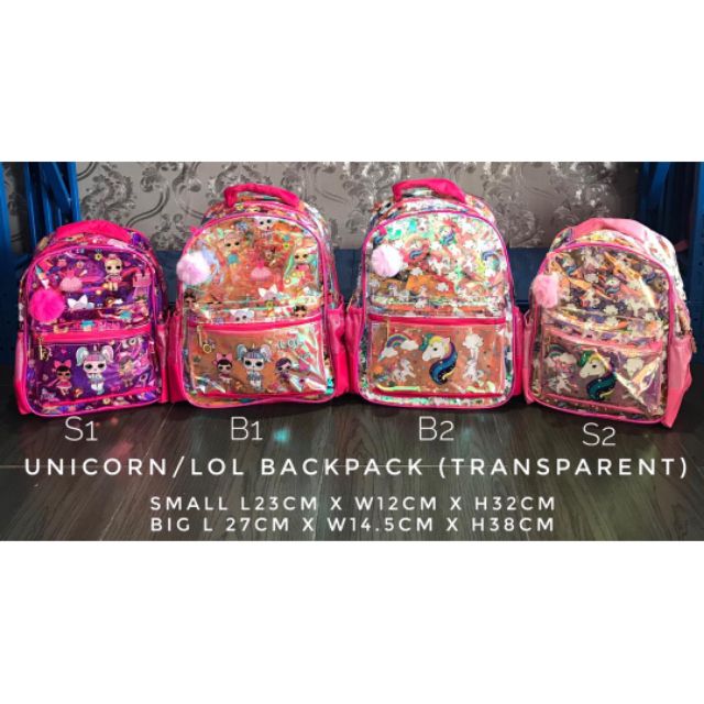 unicorn lol backpack