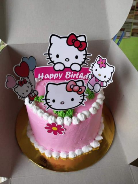 HELLO KITTY) CAKE TOPPER BOLEH LETAK NAMA DAN UMUR  Shopee Malaysia