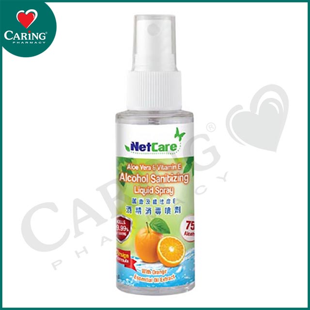 CARiNG NETCARE ALCOHOL SANITIZING SPRAY 50ML | Shopee Malaysia