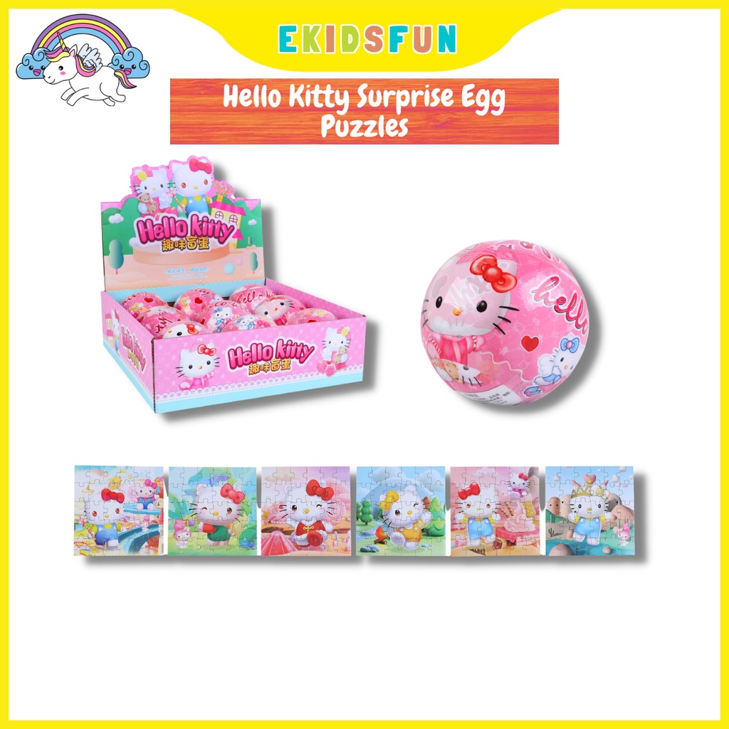 Educational Toys Surprise Egg Toy Hello Kitty Set Puzzle 30pcs with 6 different Design