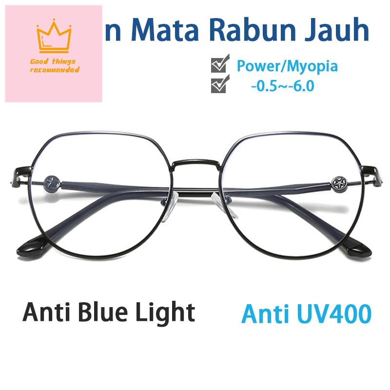 Cermin Mata Rabun Jauh Power Glasses Anti Blue Light Glasses Women Man Index 1 56 Prescription Astigmatism With Cylindrical Degree Myopia Glasses Korea Anti Uv400 100 200 3 00 400 500 600 Can Increase Myopia Power Power Shopee Malaysia