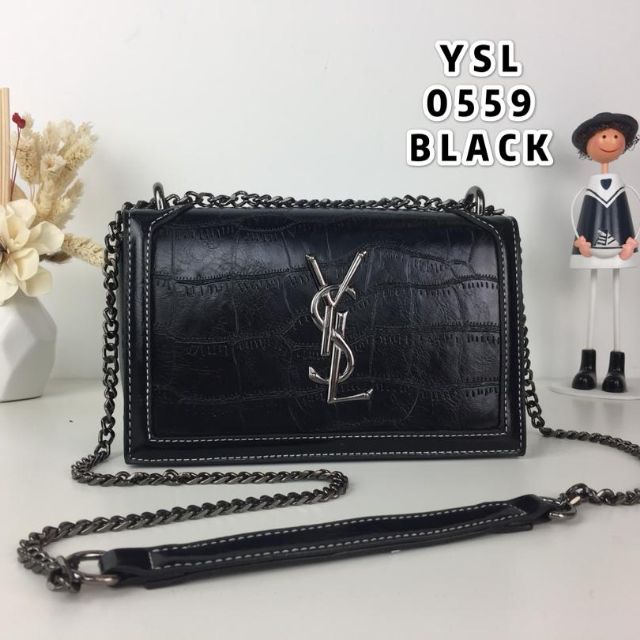 black ysl sling bag