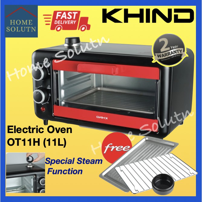 Khind Electric Oven with Special Steam Function OT11H (11L) Shopee