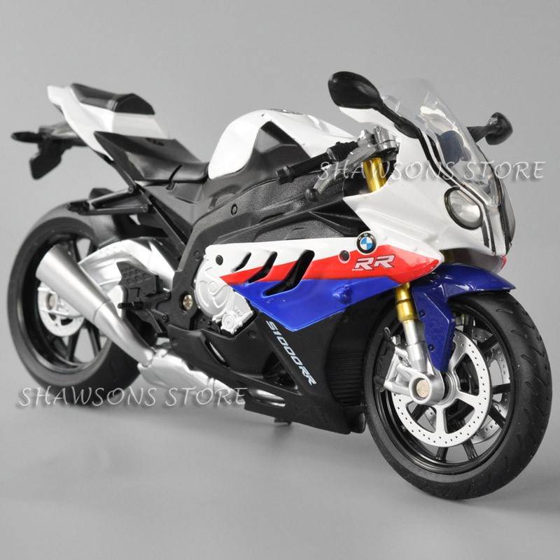 1 12 Diecast Motorcycle Model Toys Bmw S1000rr Sport Bike Replica With Sound Light Shopee Malaysia