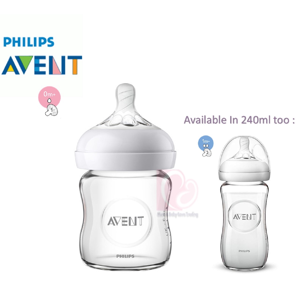 avent glass feeding bottle