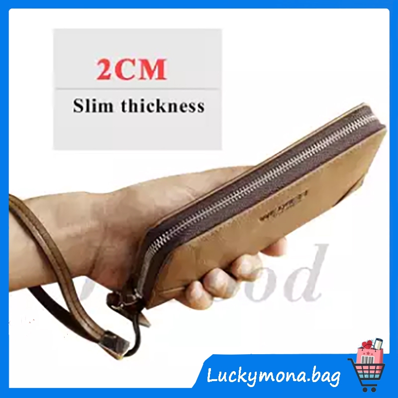 mens wallet with zipper compartment