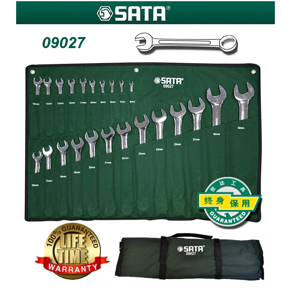 Sata Tools (09027) 23pcs 632mm Combination Wrench Set (Metric
